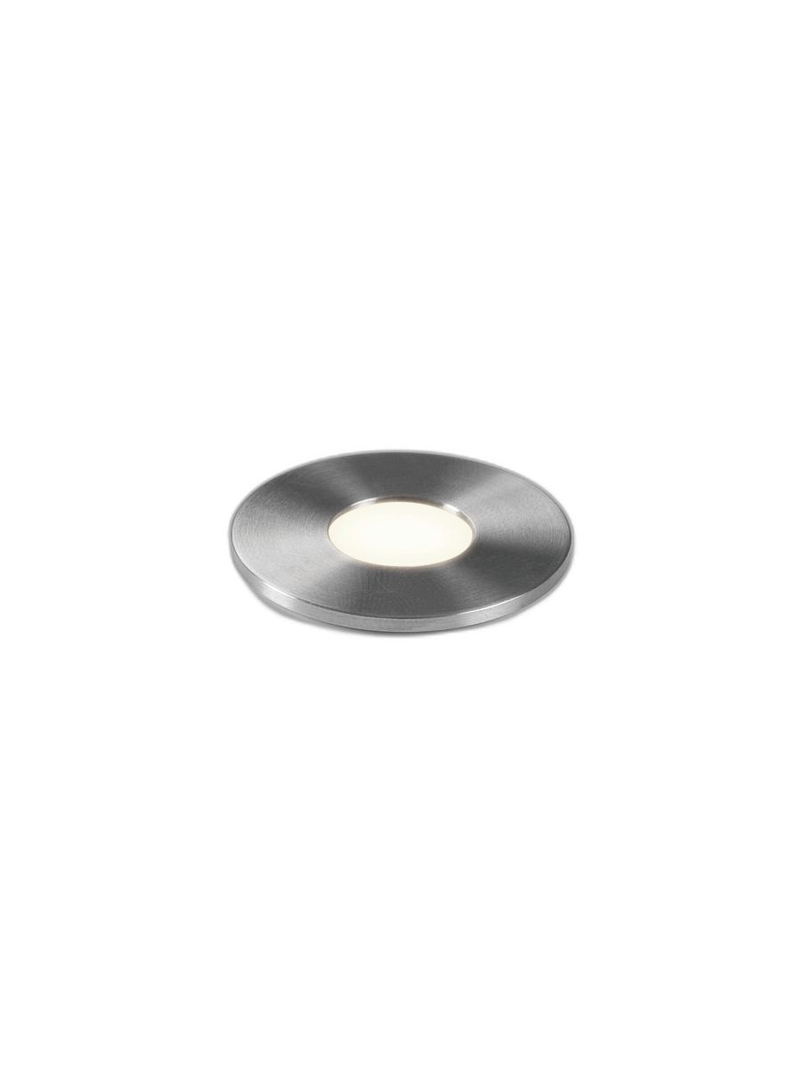 TERRA ROUND 28 LED BRUSHED STAINLESS STEEL