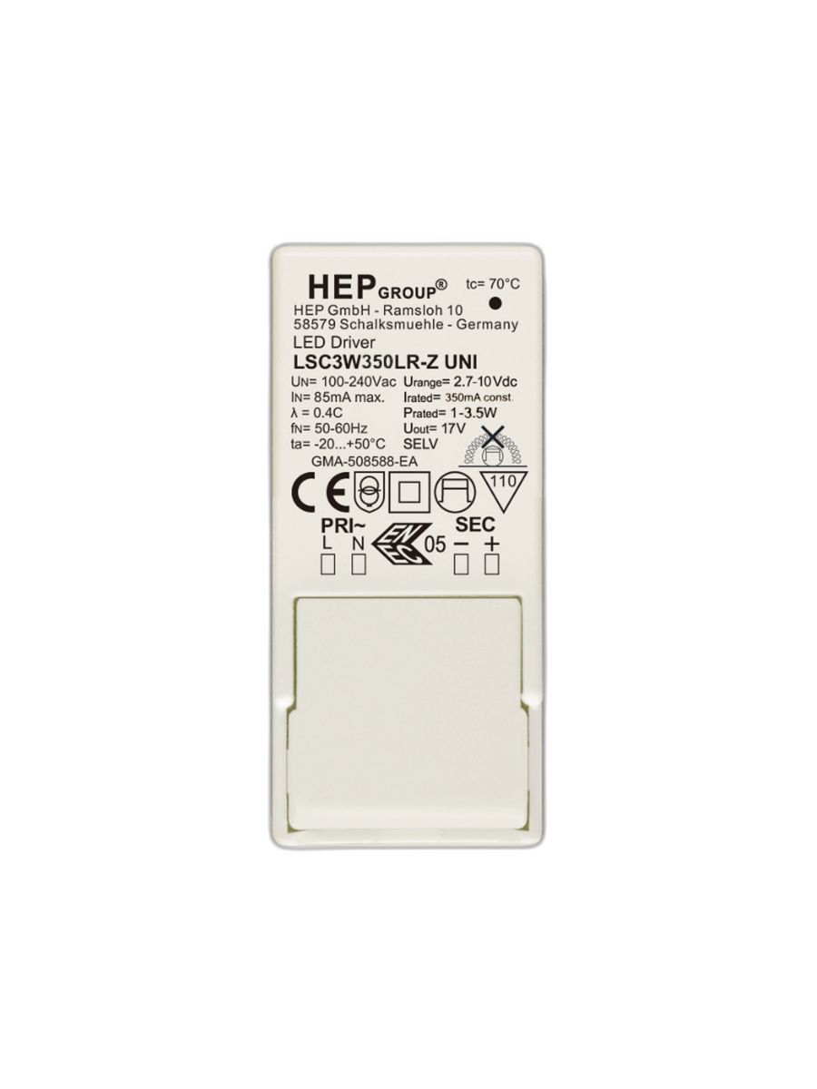 LED DRIVER CC 350MA 1-3.5W NOT APPLICABLE