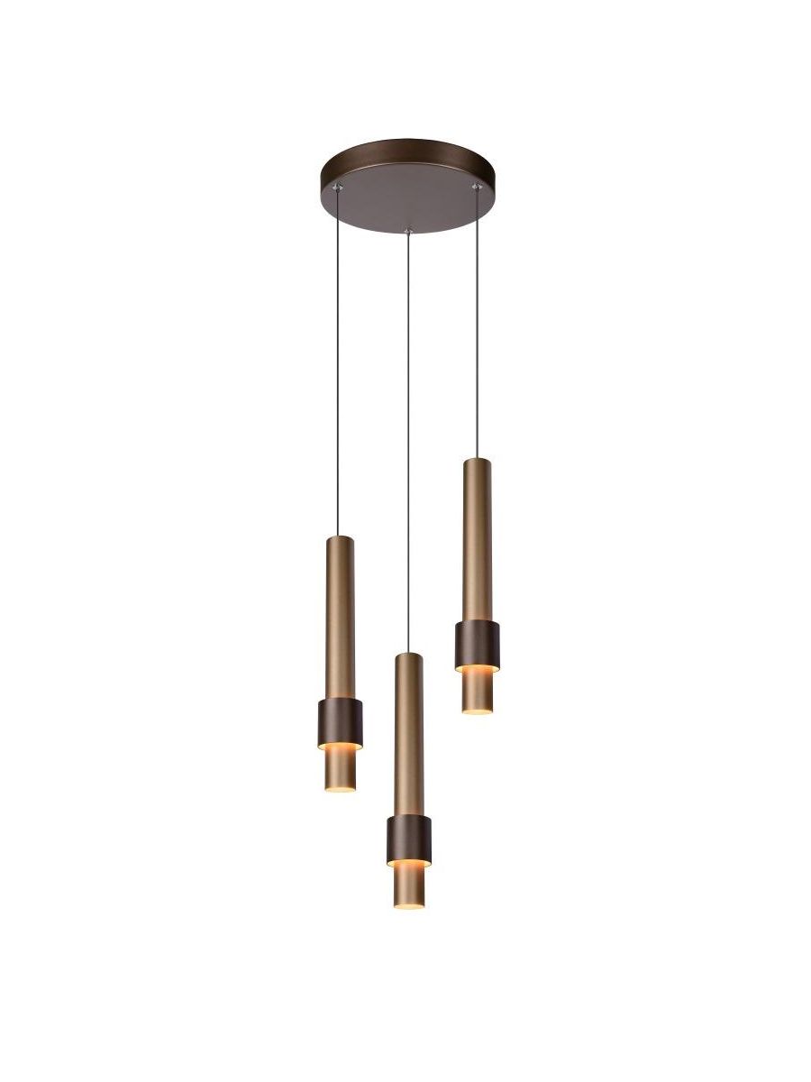 MARGARY SUSPENSION Ø 28 CM LED DIM. 3X4W 2700K CAFÉ