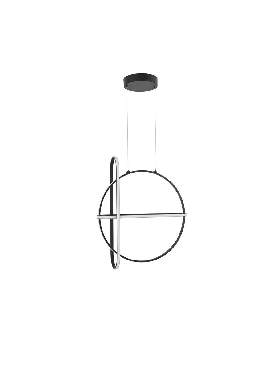 ARTE MATT BLACK ALUMINIUM & ACRYLIC LED 48.6 WATT 230 VOLT 3360LM 3000K IP20 D: 52 W: 16 H1: 61 H2: 