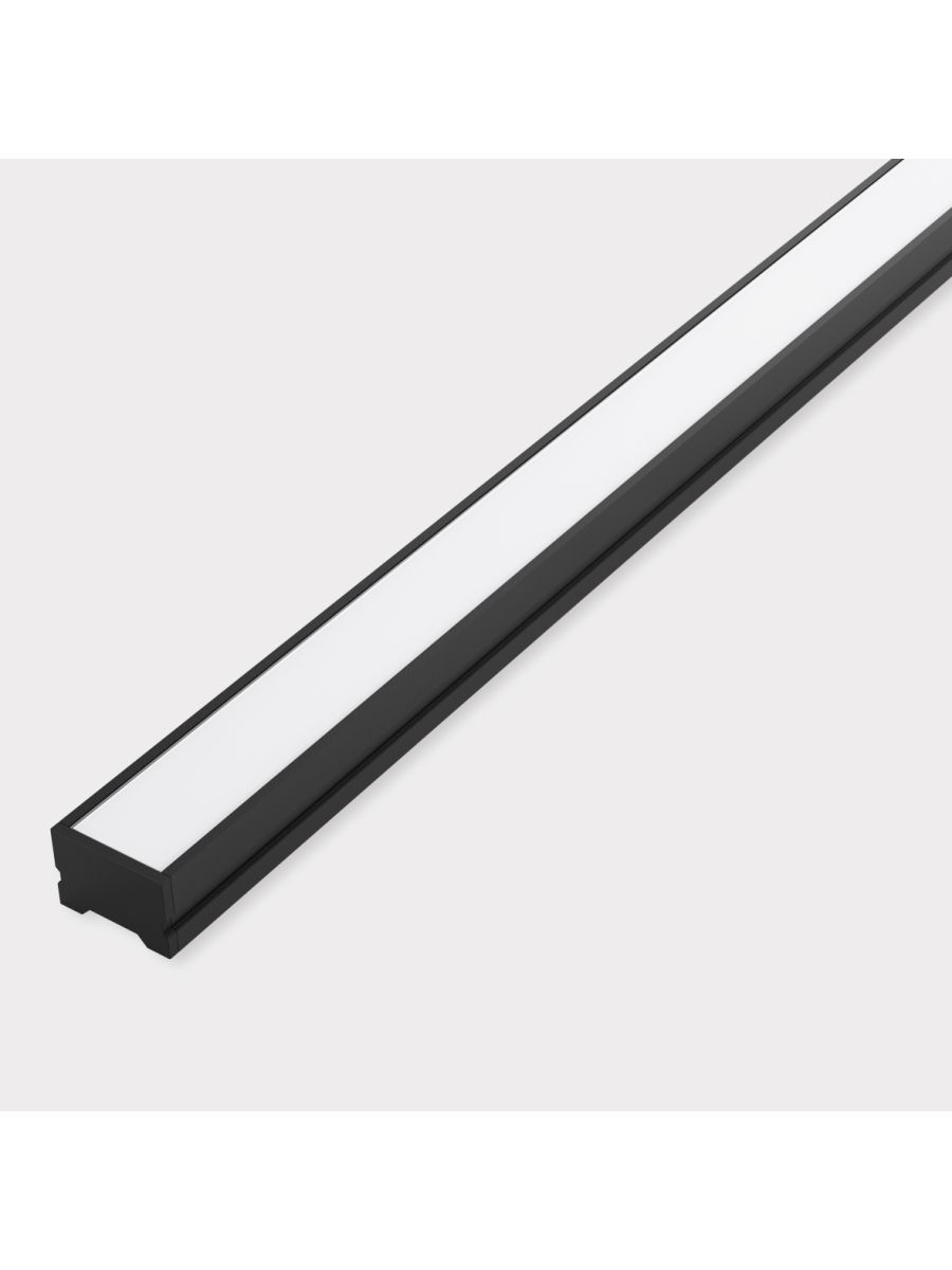 PROFILE DOMAS 19X13 NOIR/DIFFUSEUR OPALIN