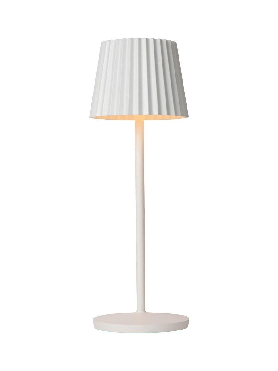 JUSTINE LAMPE DE TABLE EXTÉRIEUR BATTERIE BLANC