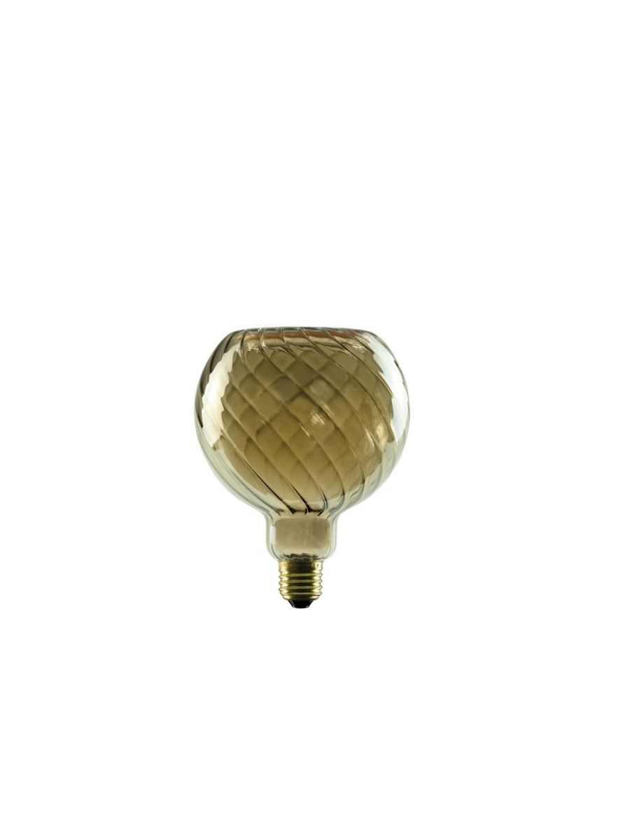 AMPOULE FLOATING LED GLOBE 125 TORSADÉ GRIS FUMÉ E27