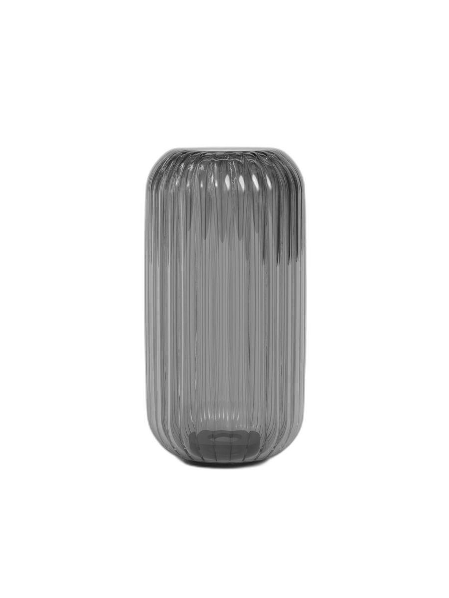 TACOMA REED RIBBED GLASS SMOKE