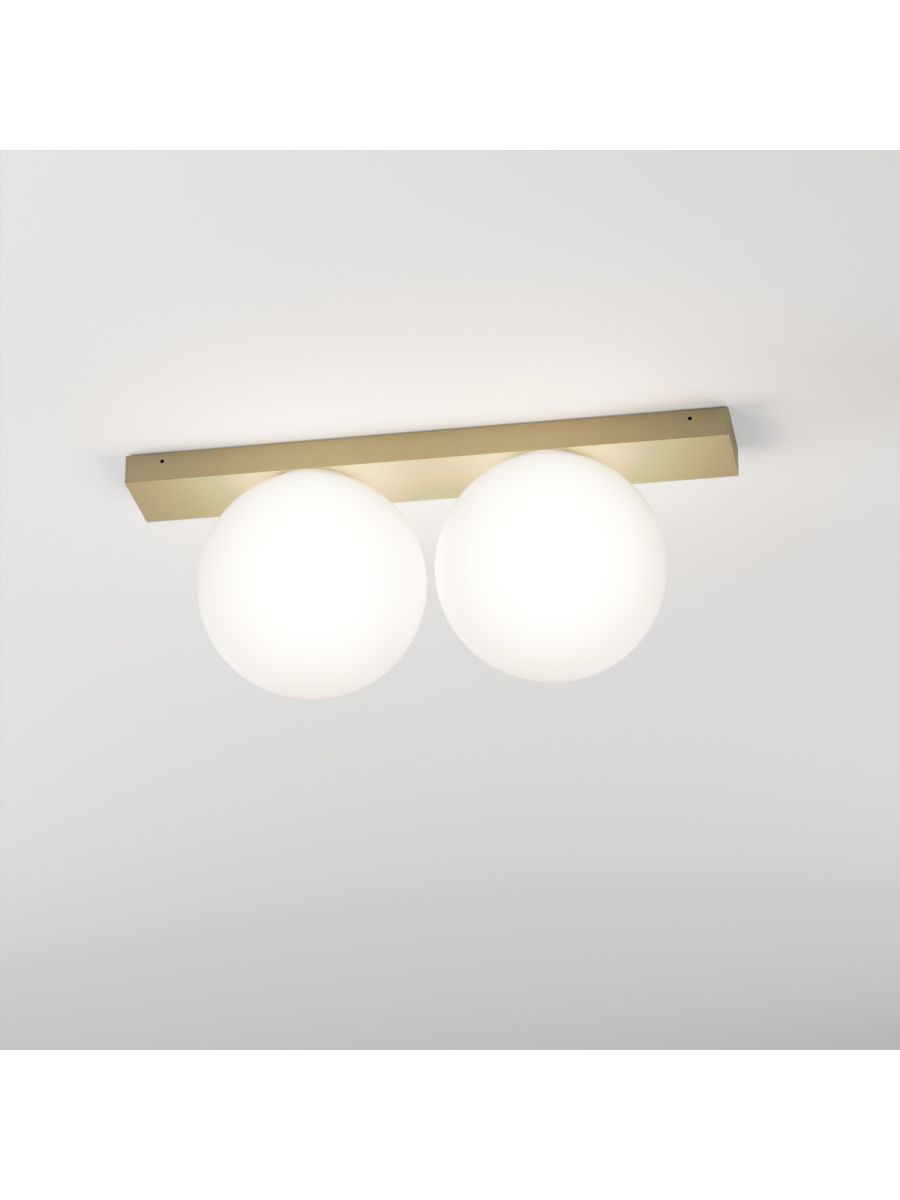 OONO ON 2 PLAFONNIER DORÉ