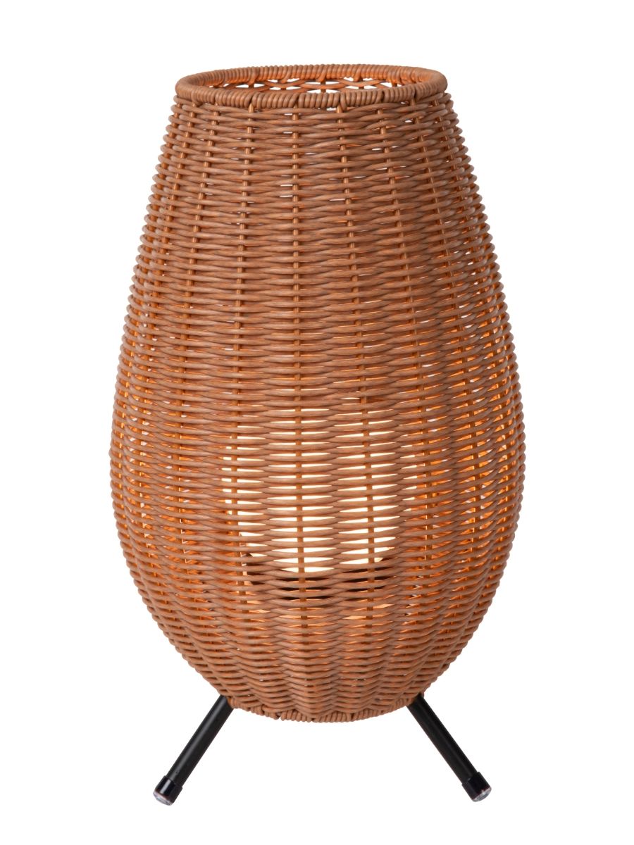 COLIN IP44 LAMPE DE TABLE EXTÉRIEUR BATTERIE Ø 22 CM NATUREL