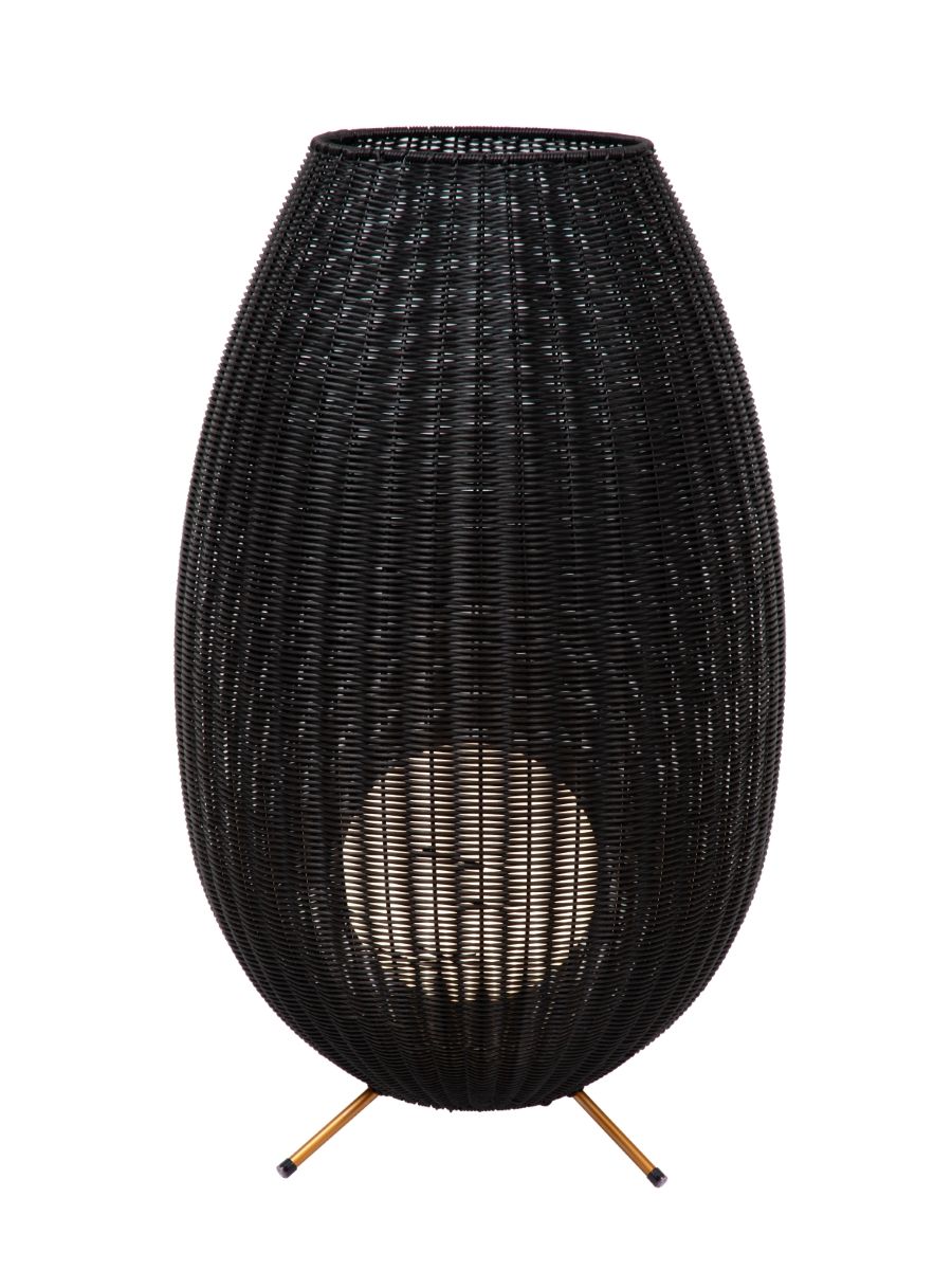 COLIN IP44 LAMPADAIRES EXTÉRIEUR BATTERIE Ø 50 CM NOIR
