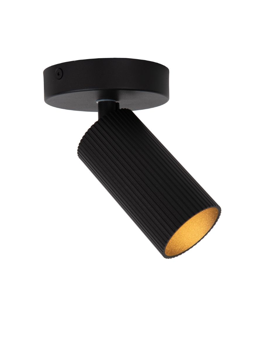 CLUBS SPOT PLAFOND 1XGU10 NOIR