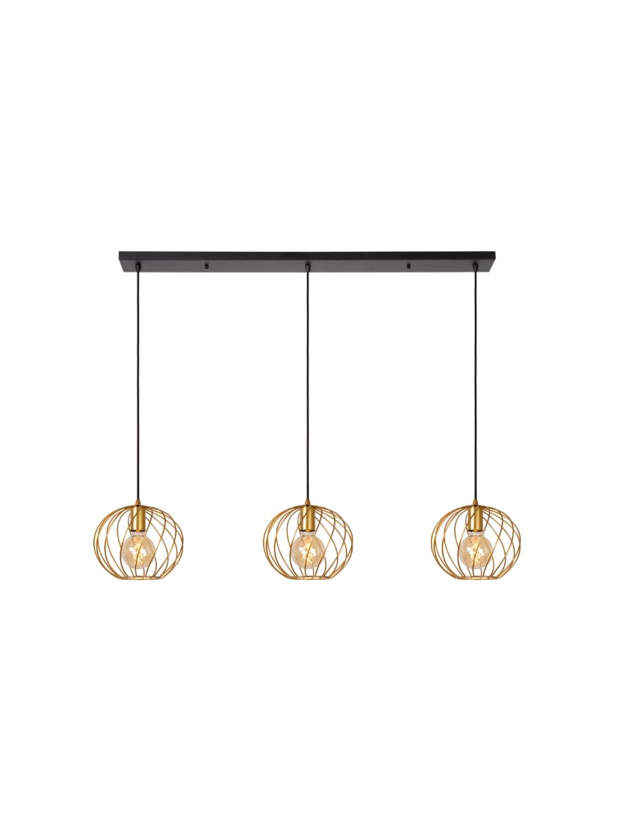 DANZA SUSPENSION 3XE27 OR MAT / LAITON