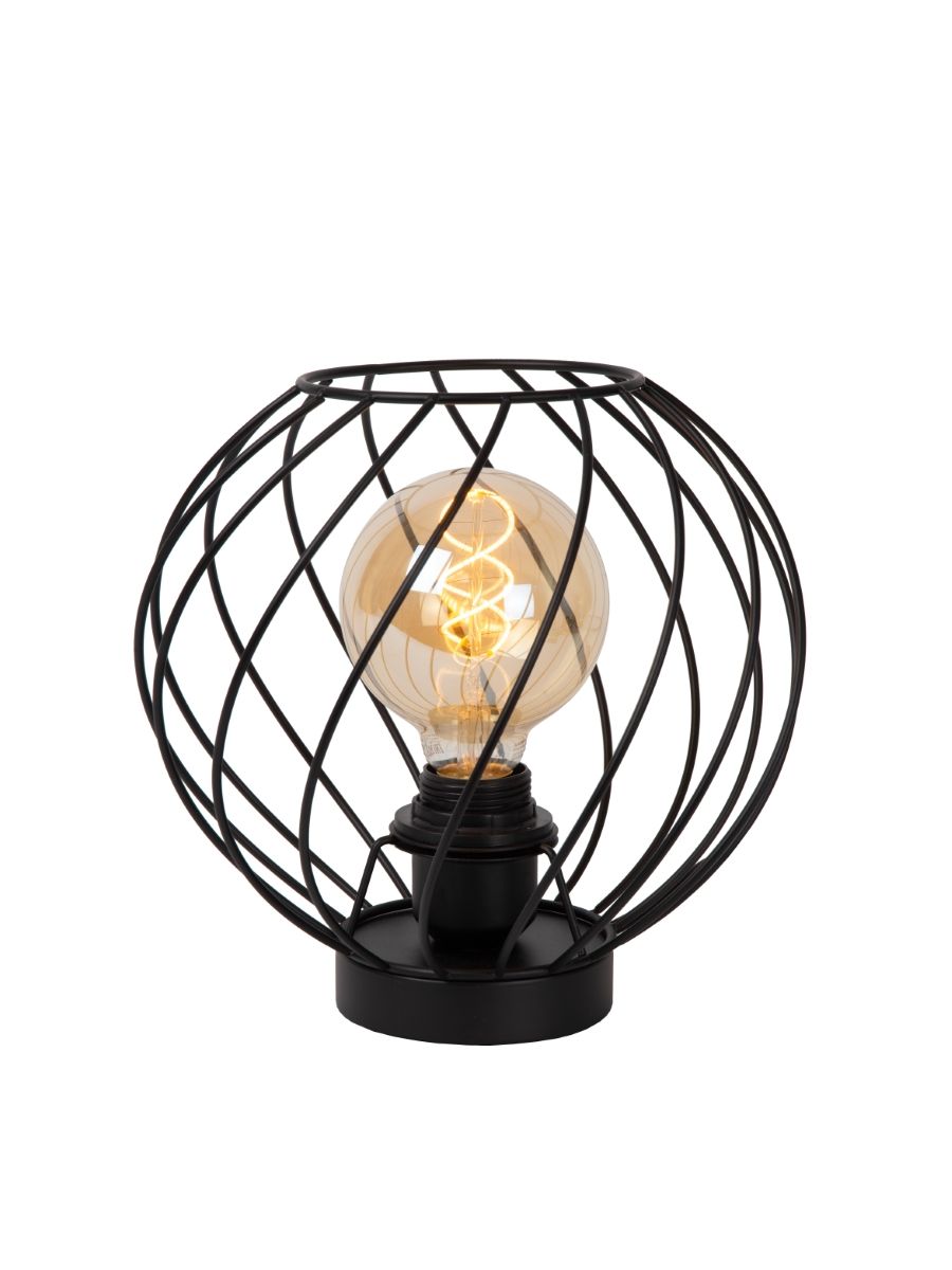 DANZA LAMPE DE TABLE Ø 25 CM 1XE27 NOIR