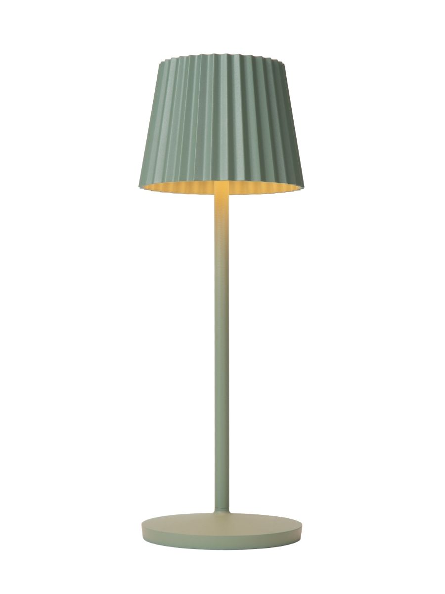 JUSTINE LAMPE DE TABLE EXTÉRIEUR BATTERIE VERT