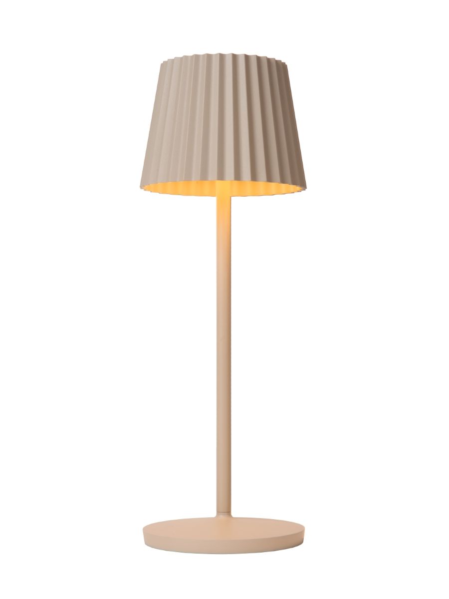 JUSTINE LAMPE DE TABLE EXTÉRIEUR BATTERIE CRÈME
