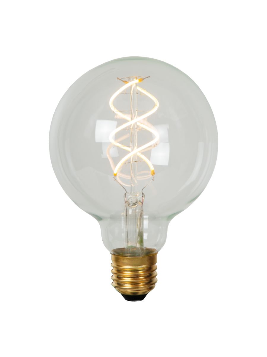 G95 AMPOULES FILAMENT Ø 9,5 CM LED DIM. E27 1X4,9W 2700K TRANSPARENT