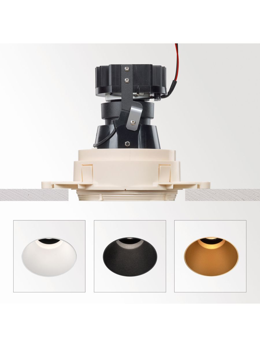 iMAX ROUND ADJUSTABLE TRIMLESS LP SPOTS APPARENT