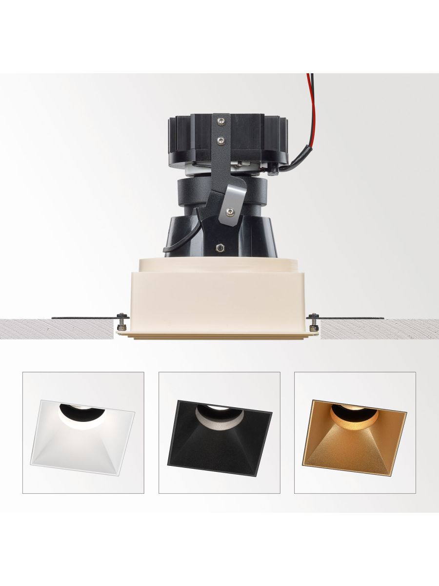 iMAX SQUARE ADJUSTABLE TRIMLESS LP SPOTS APPARENT