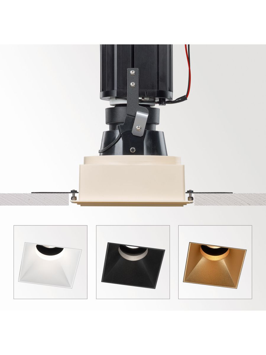 iMAX SQUARE ADJUSTABLE TRIMLESS MP SPOTS APPARENT