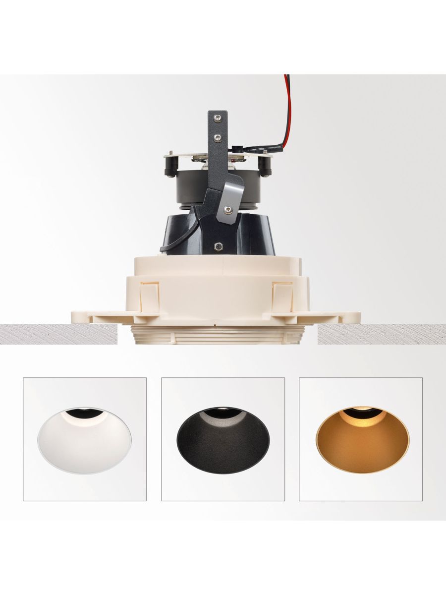 iMAX ROUND ADJUSTABLE TRIMLESS CL SPOTS APPARENT