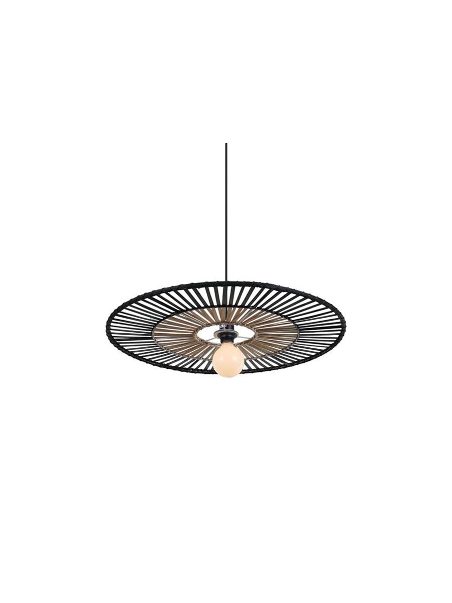 PENDANT LAMP BAMBOO METAL 1XE27 BLACK GRAND