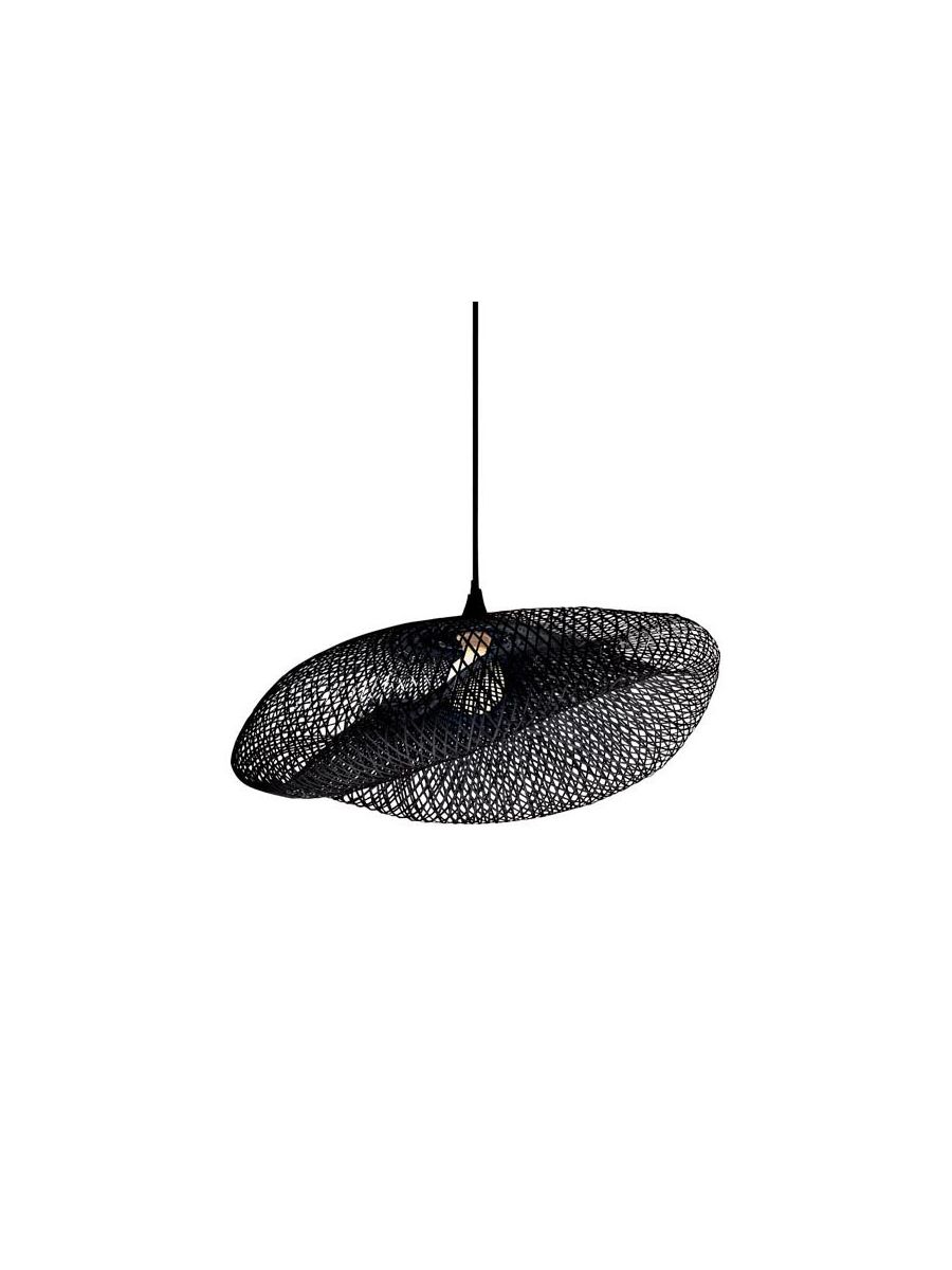 PENDANT LIGHT 1XE27 BAMBOO BLACK