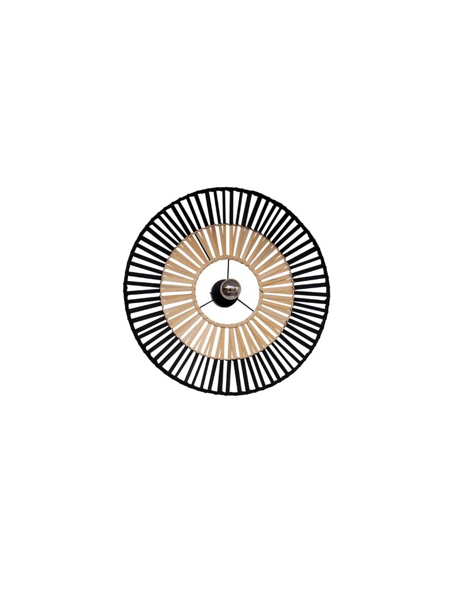 CEILING LIGHT BLACK BAMBOO 1XE7 MAX 40W NOIR GRAND