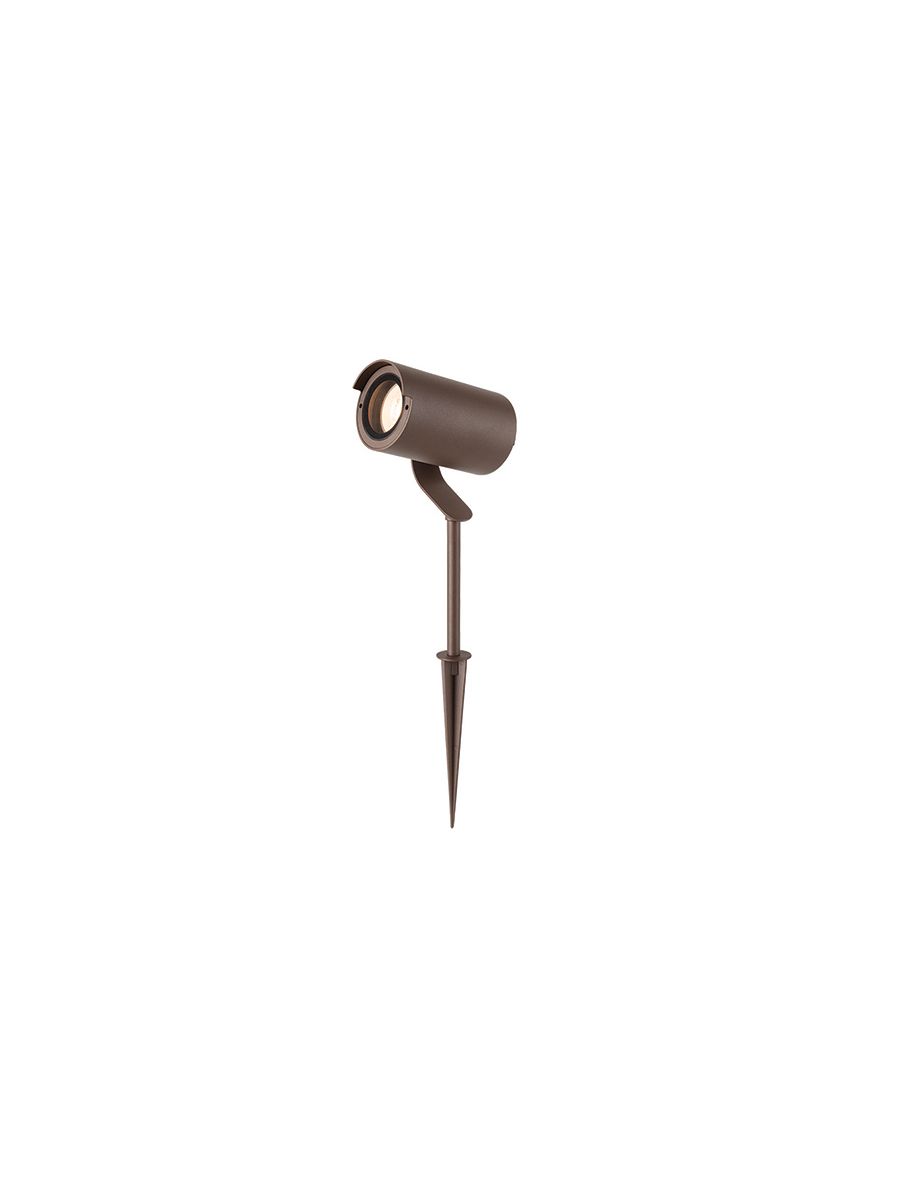 OUTDOOR SPIKE LIGHT 1XGU10 DARK BROWN