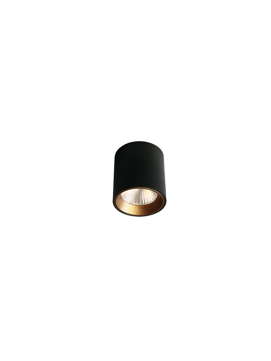 BLACK LED 7W WW 35deg 230V ROUND DIMMABLE