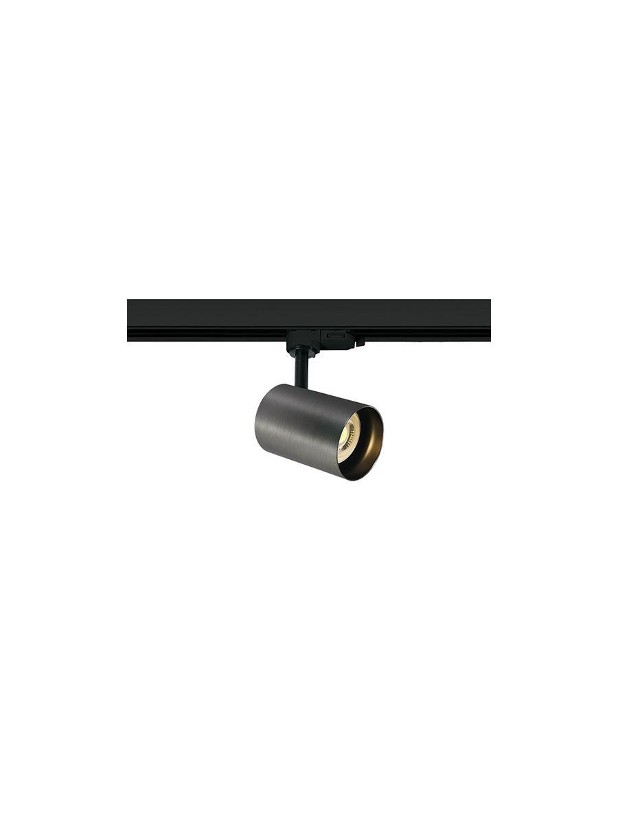 METAL GREY GU10 10W TRACK SPOT DARK LIGHT