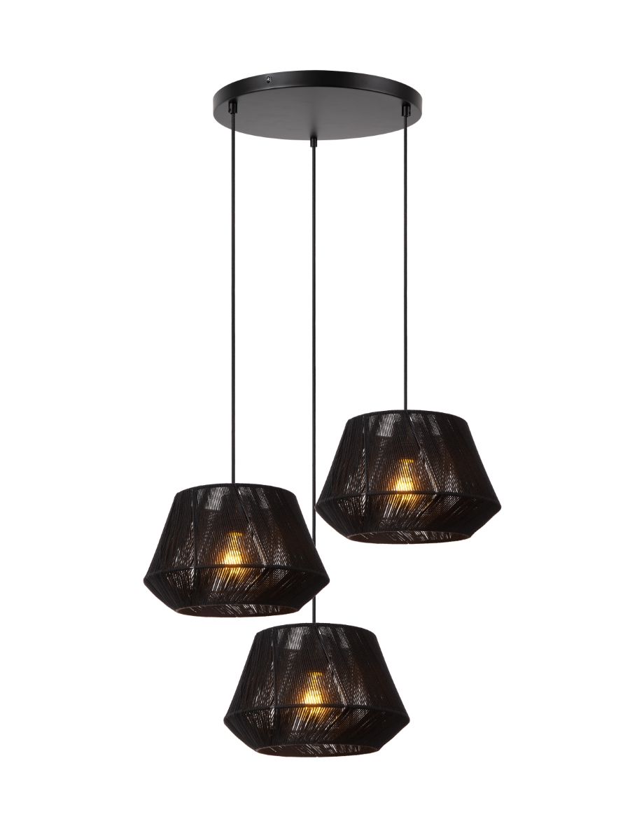 JESSICA SUSPENSION 3XE27 NOIR