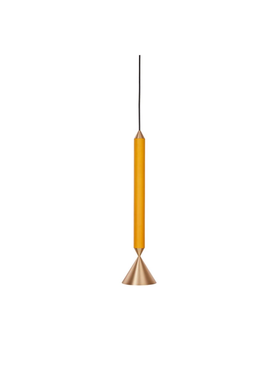 APOLLO 39 SUSPENSION JAUNE LAITON