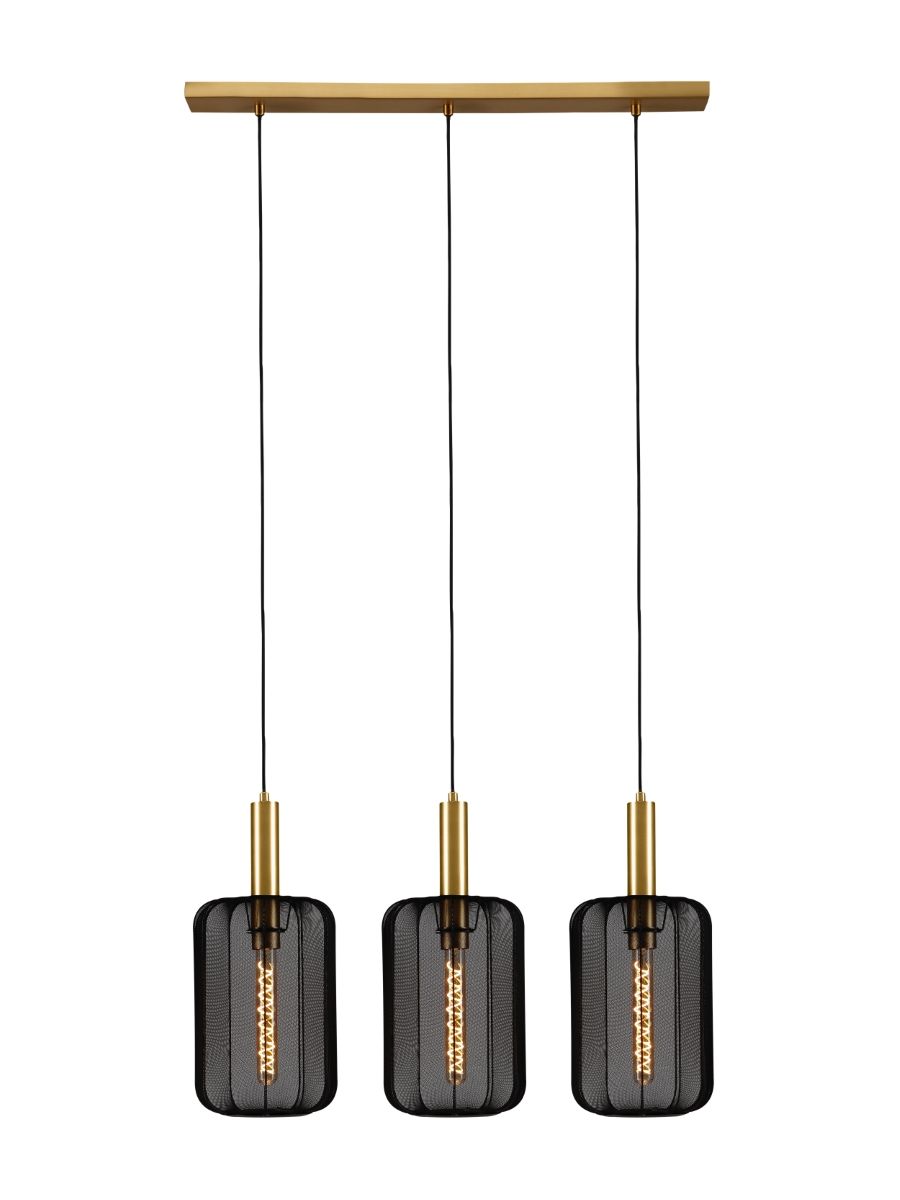 CORINA SUSPENSION 3XE27 NOIR