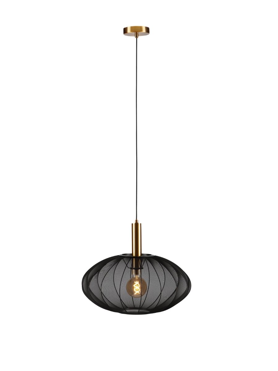 CORINA SUSPENSION 1XE27 NOIR