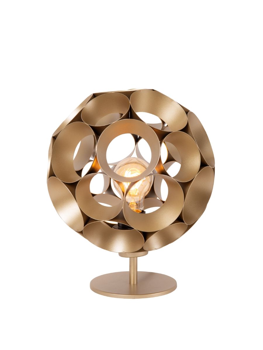 HANNELORE LAMPE DE TABLE Ø25 OR MAT / LAITON