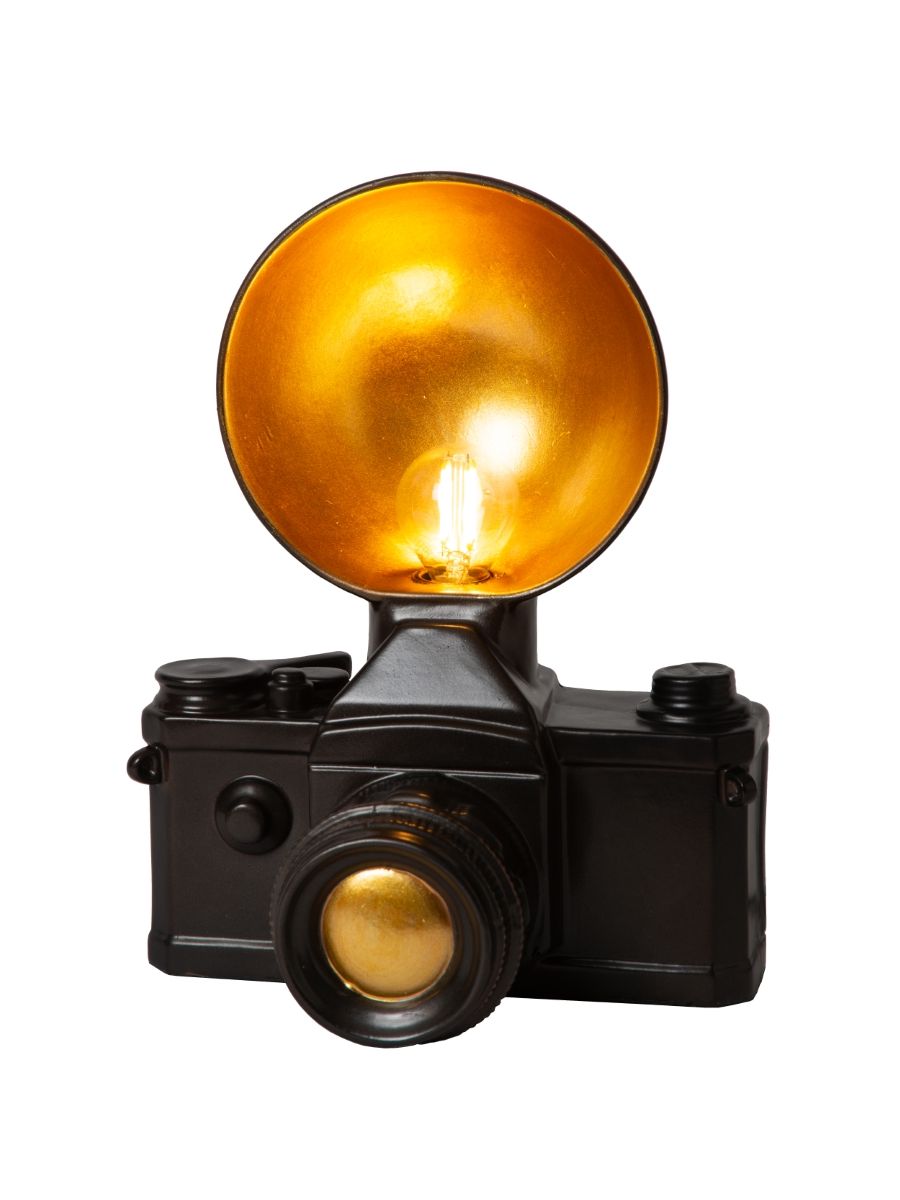 EXTRAVAGANZA CAMERA LAMPE DE TABLE NOIR