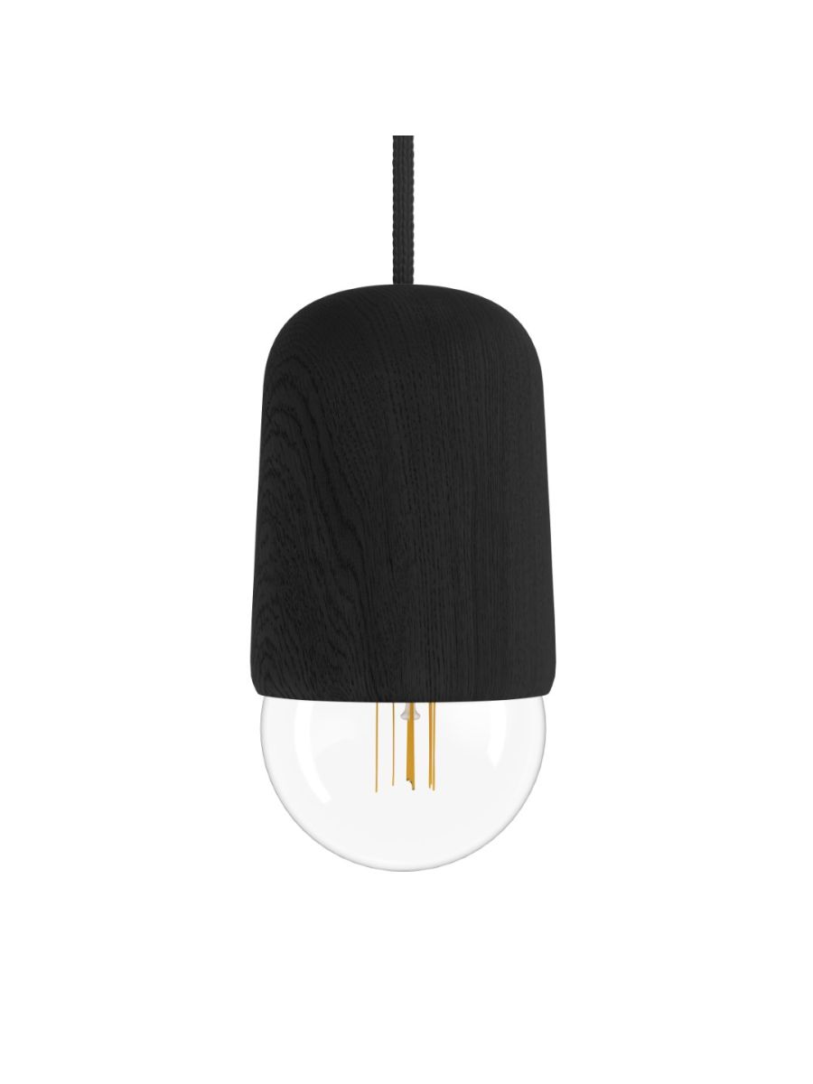 SUSPENSION LUCE MEDIUM, CHÊNE TEINTÉ NOIR