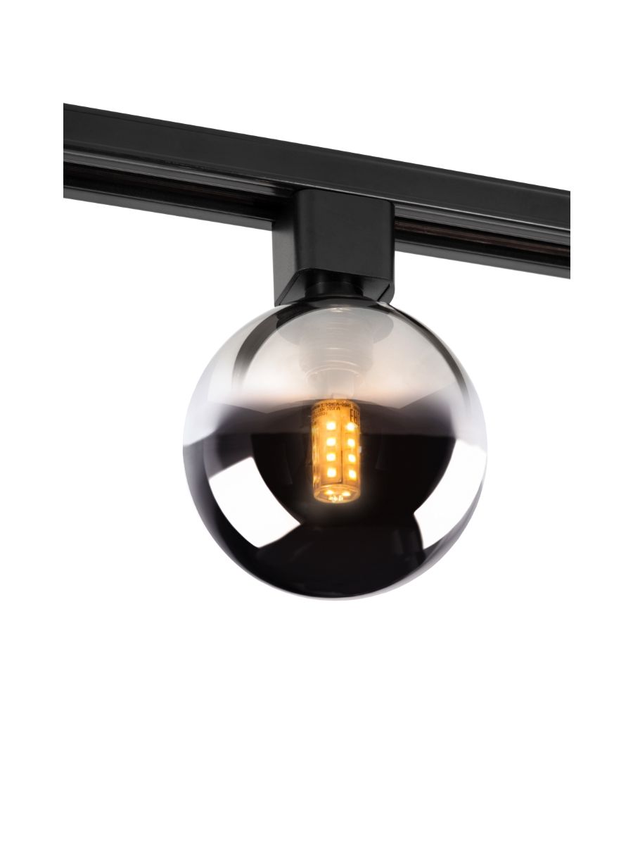 TRACK TYCHO LAMPE SUR RAIL NOIR FUMÉ
