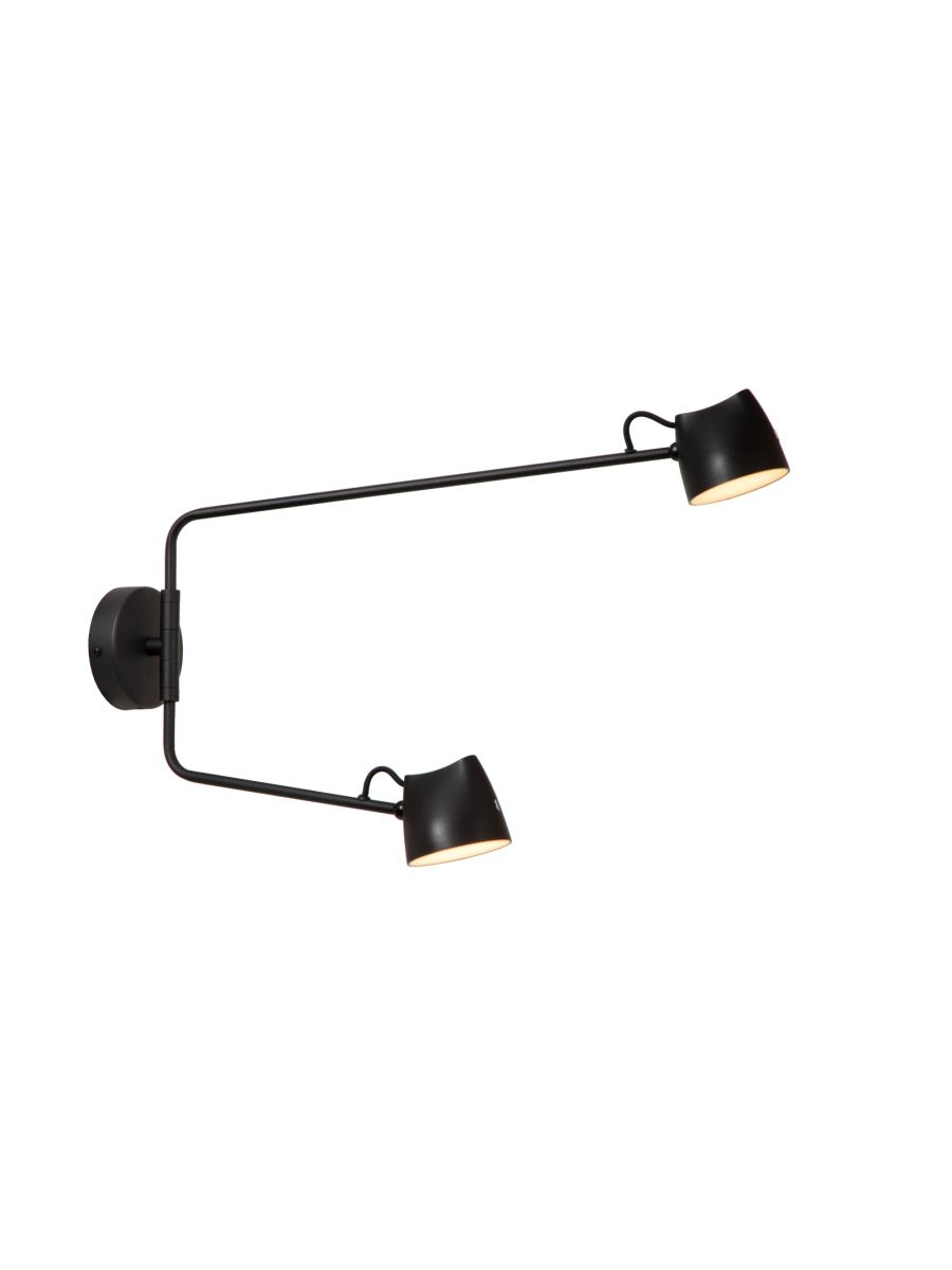 MILNE APPLIQUE MURALE DOUBLE NOIR