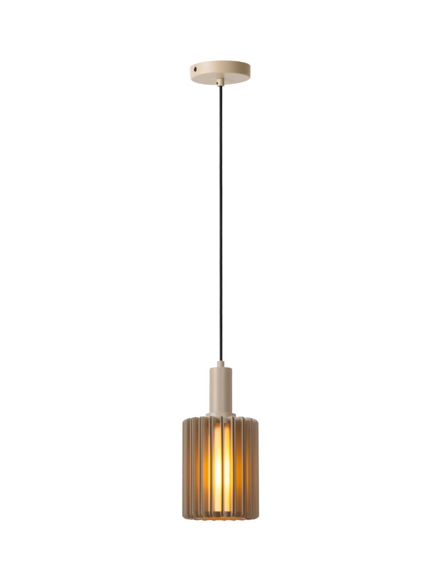 LAMBRES SUSPENSION 1XE27 TAUPE