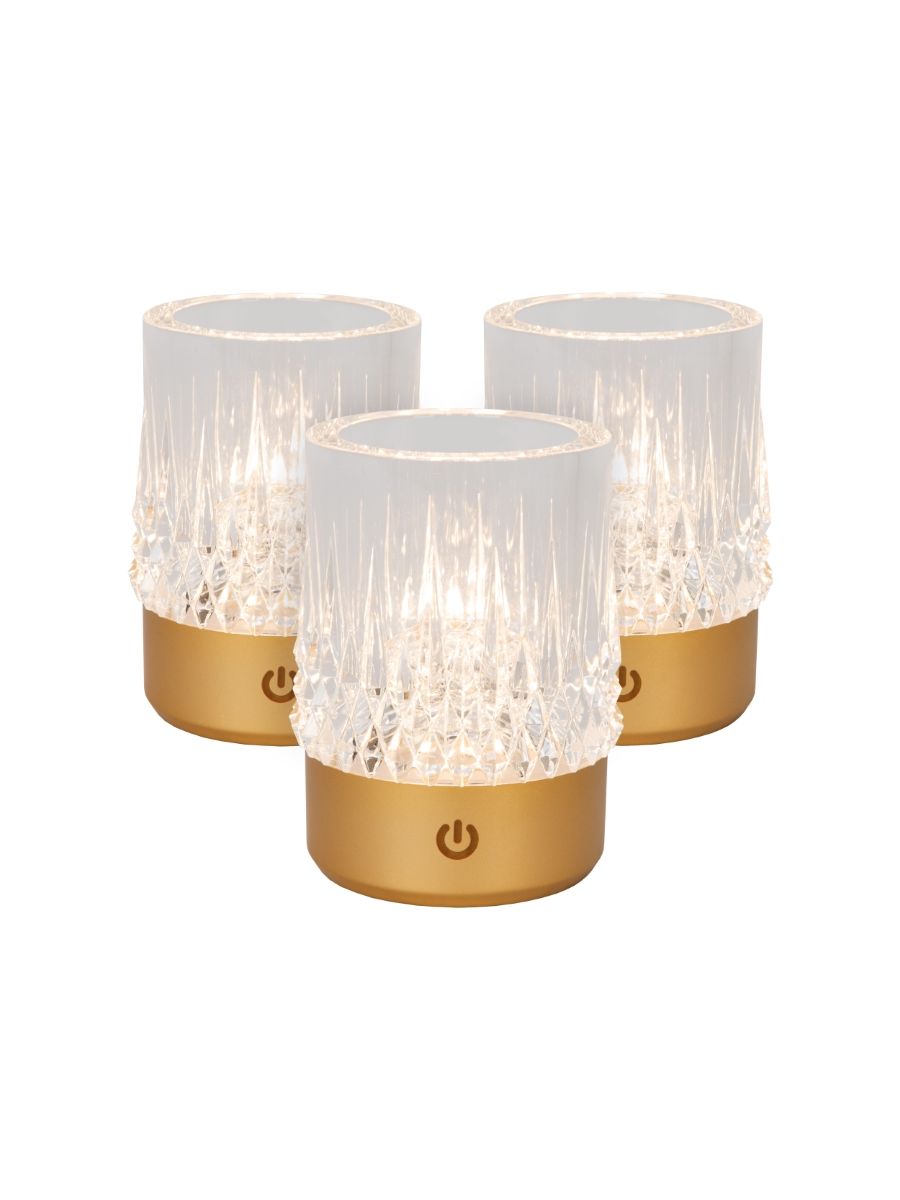 LILI LAMPE DE TABLE OR MAT / LAITON (PACK DE 3)