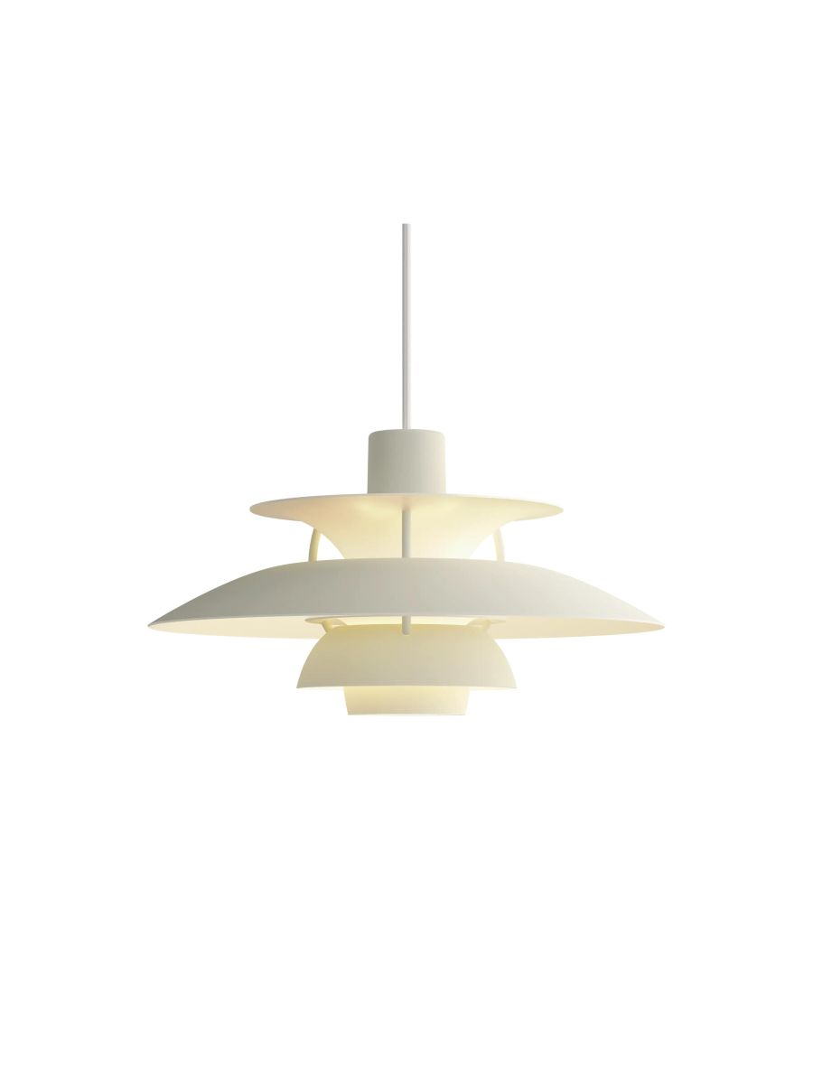 PH 5 MINI MONOCHROME PALE PEWTER