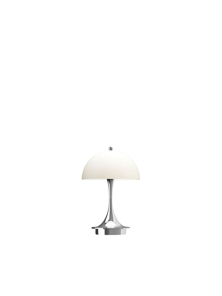 PANTHELLA 160 PORTABLE LAMPE CHROME OPAL BEIGE