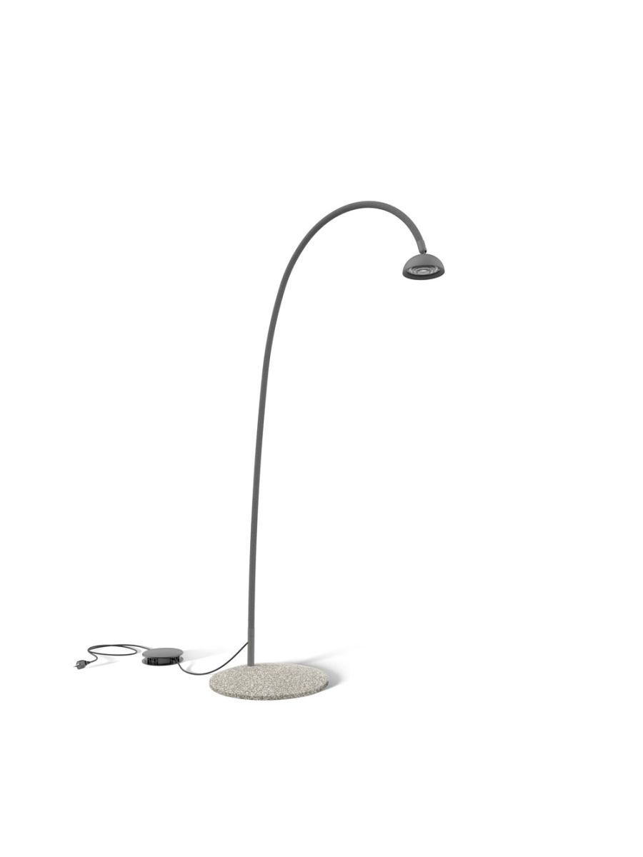 IN CURVED AIR M FLOOR 1 COB (12W - 3000K - CRI>90) MEDIUM 220-240V 50/60Hz - ANTHRACITE