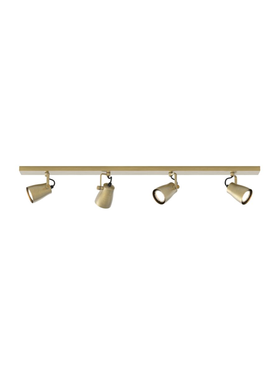 JUNO FOUR BAR MATT BRUSHED BRASS