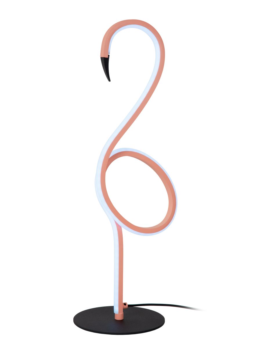 FLAMINGO LAMPE DE TABLE LED DIM. RVB ROSE