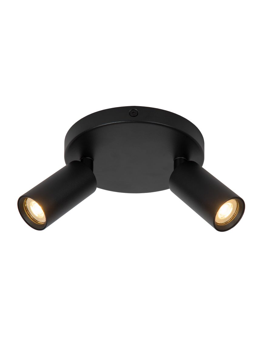 RITMO SPOT PLAFOND Ø 15 CM 2XGU10 (MR11) NOIR