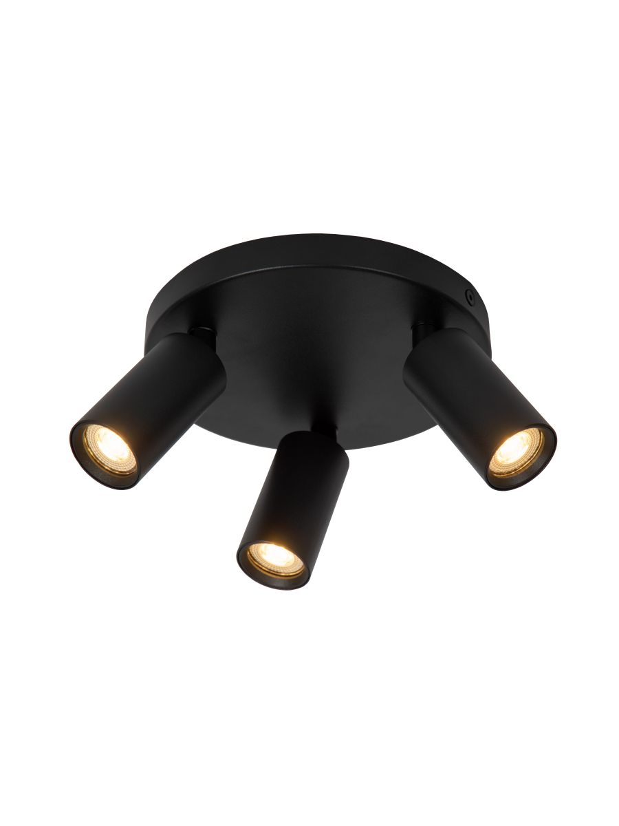 RITMO SPOT PLAFOND Ø 18 CM 3XGU10 (MR11) NOIR
