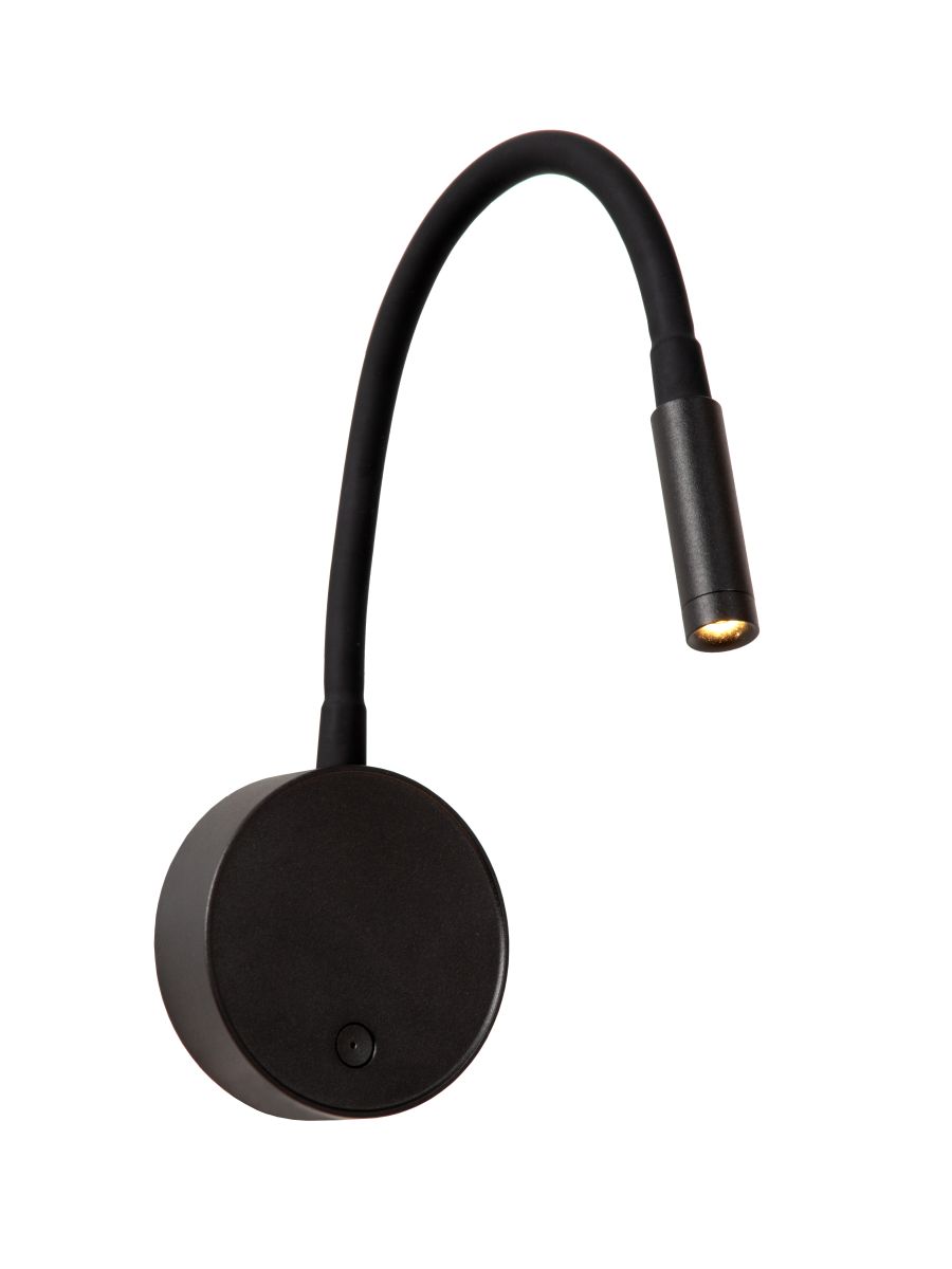 ASJA APPLIQUE MURAL RECHARGEABLE BATTERIE/PILES NOIR