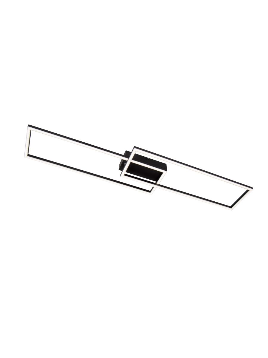 ARIANNE PLAFONNIER LED CCT 1X23W 2700K/4000K NOIR RECTANGLE