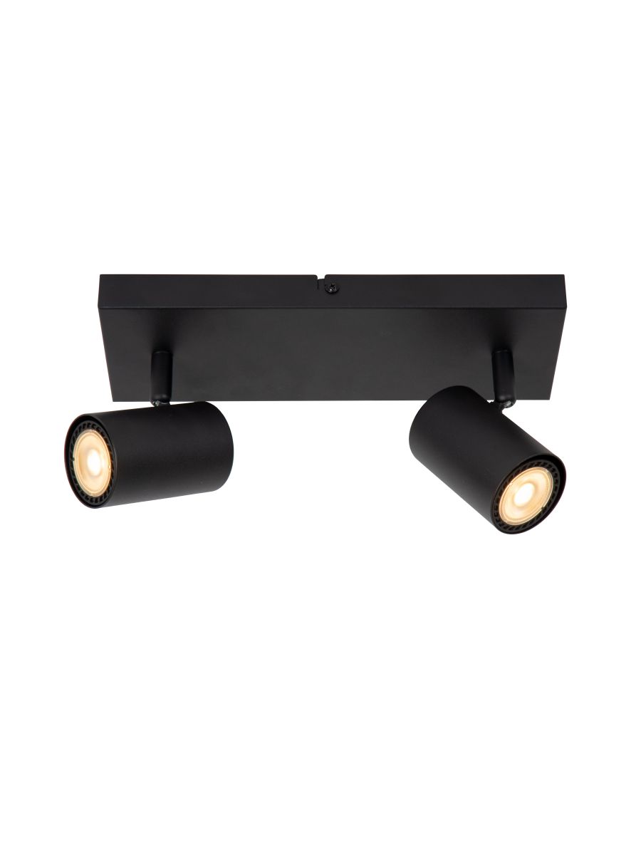 AMIGO SPOT PLAFOND 2XGU10 NOIR