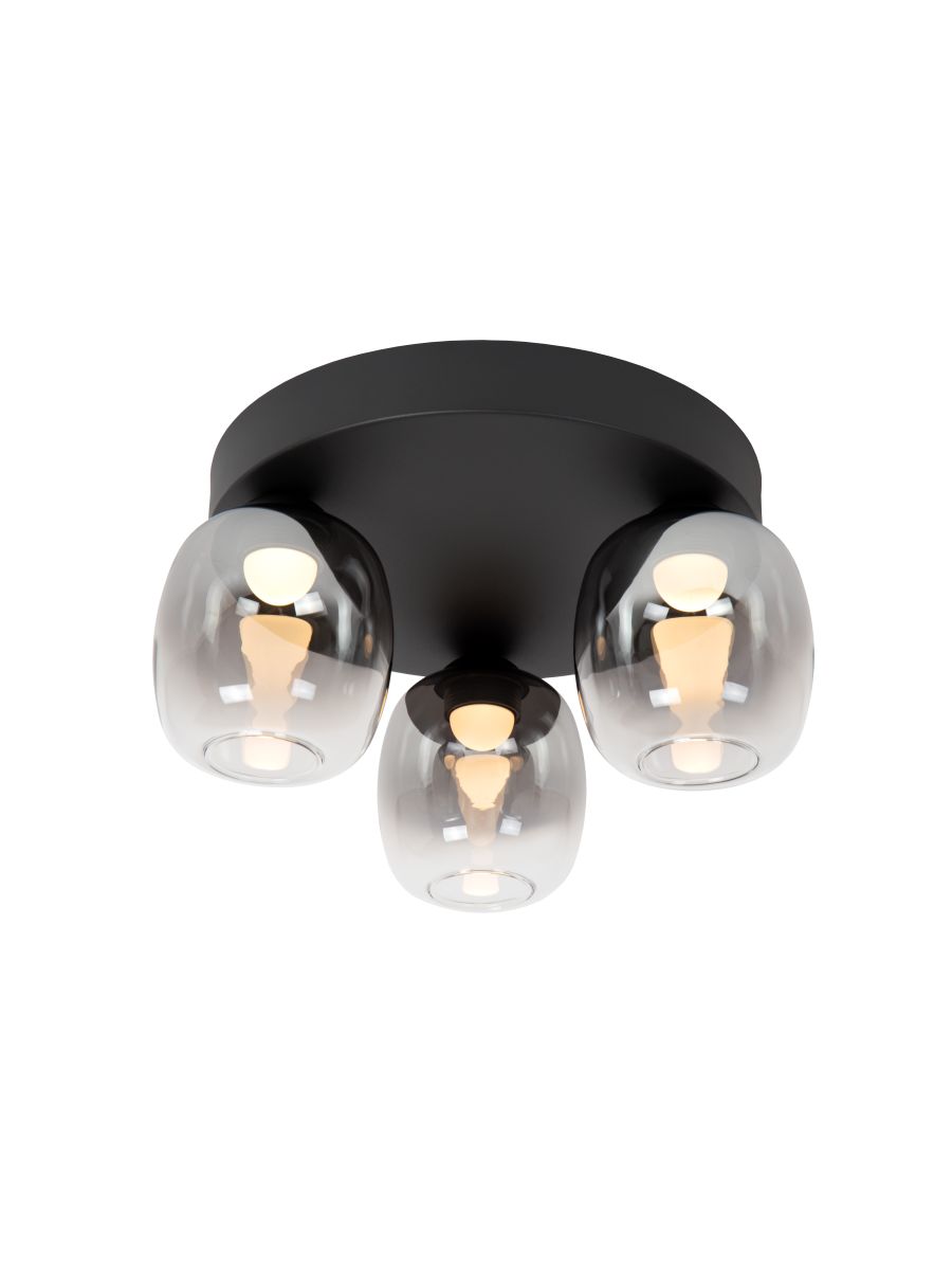 TAMINO PLAFONNIER LED DIM. 3X5,6W 3000K NOIR