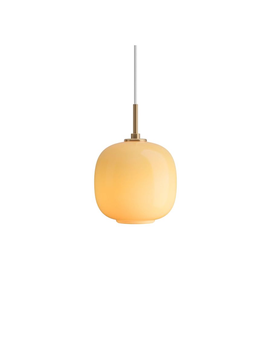 VL 45 RADIOHUS SUSPENSION BRASS/GLOSSY AMBER GLASS Ø 175